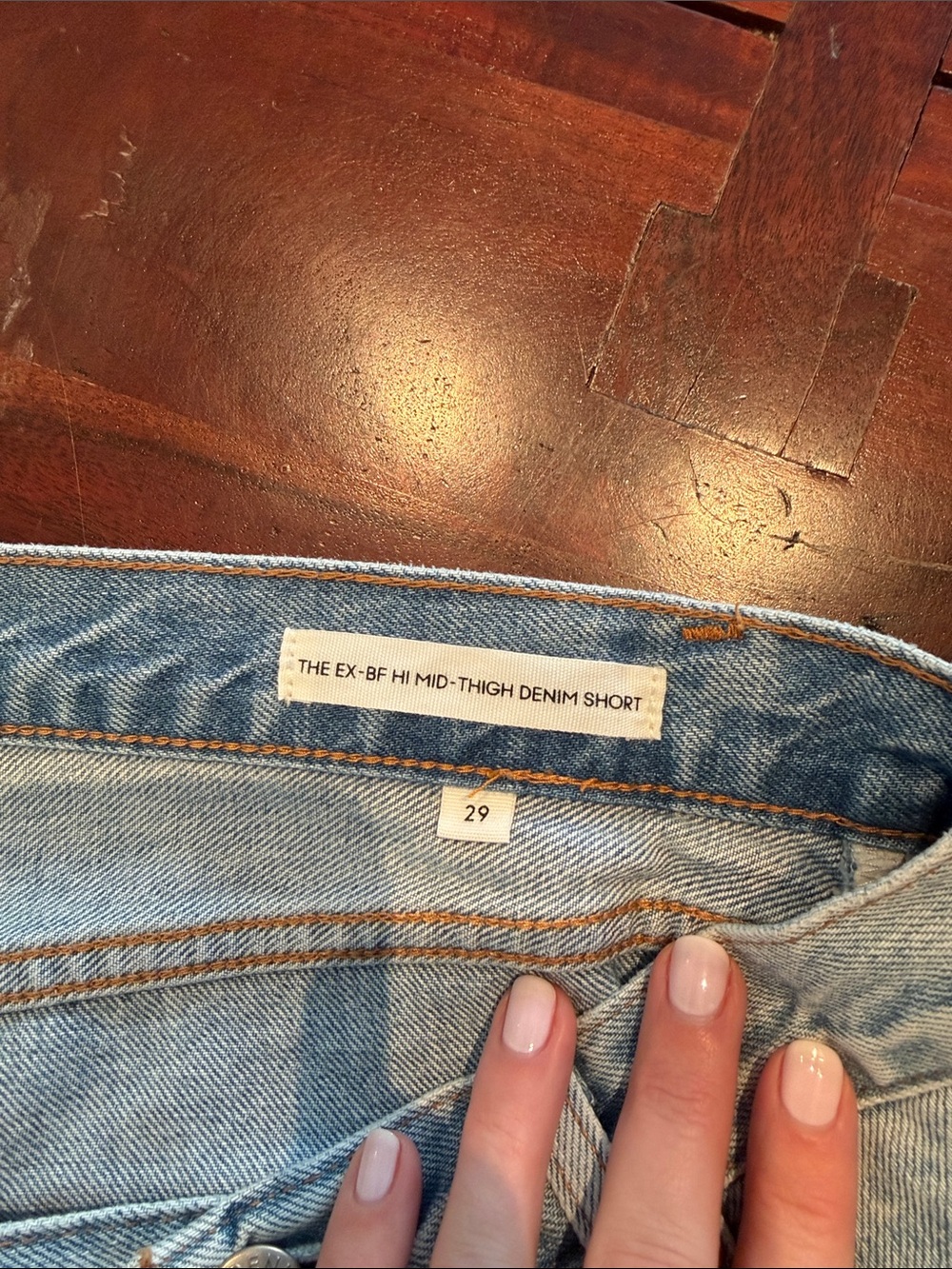 Denim Forum The Ex Boyfriend Mid Thigh Short - Picture 5 of 6